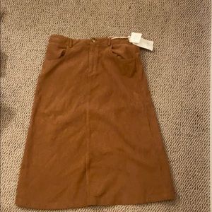 mustard yellow skirt